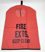 Fire Extinguisher Cover Hook & Loop Flap, Window & Hook 25" H 16.5" W FEC2W MED 1