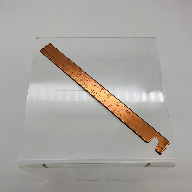 Cooper Bussman NTS-R-100 Buss Neutral Dummy Fuse Copper Pack of 1 9