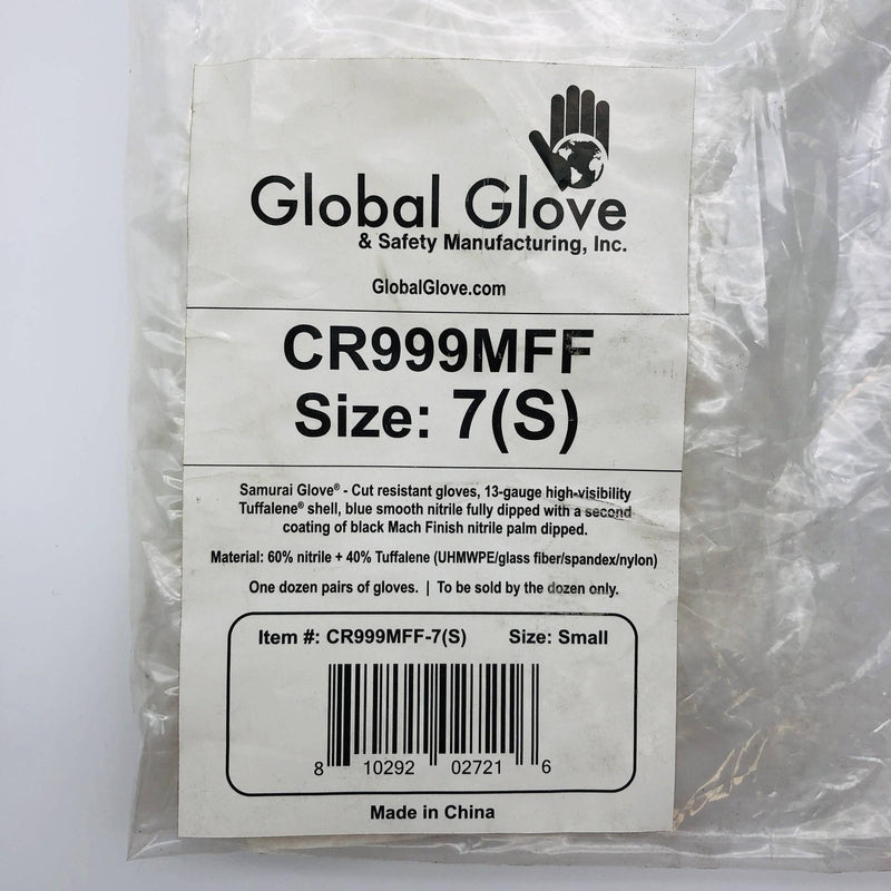 Global Glove CR999MFF Cut Resistant Glove Small Samurai Double Dipped 12 Pairs 2