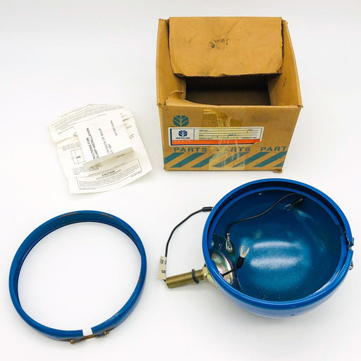 New Holland 80310068 Headlight Housing Blue OEM New Old Stock NOS Open 1