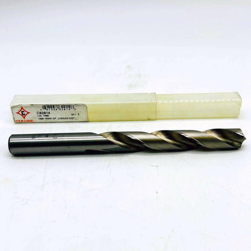 Cle-Line C62914 Metric Jobber Length Drill Bit 14MM List 1898 HSS Bright 118 Pt 1