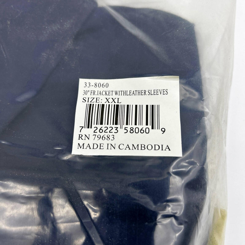 Weldas 33-8060 Welding Jacket 2XL Cool FR Hybrid 9oz Cotton W/ Leather Sleeves