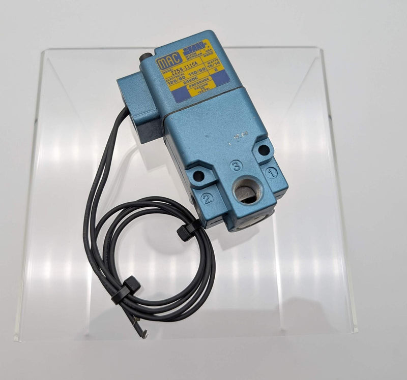 MAC Valves 225B-111CA Solenoid Valve 3 Way 110-120 VAC 24 VDC 1