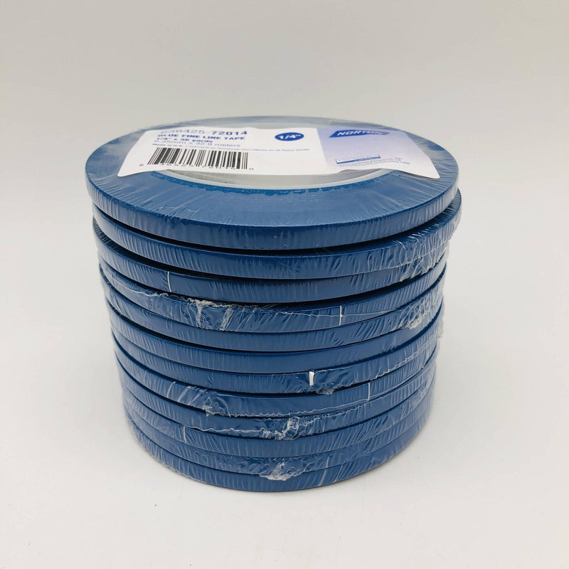 Norton 72014 Blue Fine Line Masking Tape 1/4" x 36 yards 636425-72014 12 Rolls 5