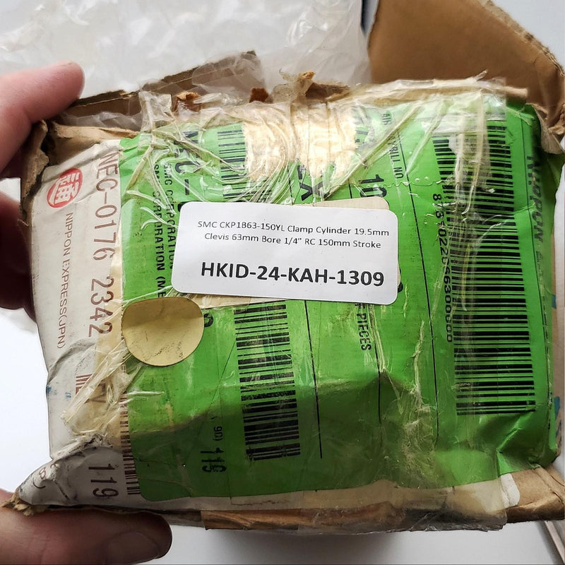 SMC CKP1B63-150YL Clamp Cylinder 19.5mm Clevis 63mm Bore 1/4" RC 150mm Stroke 7