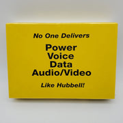 Hubbell 57473IV Raceway Surface Mount Ivory 500/750 3 Gang Shallow Receptacle 3