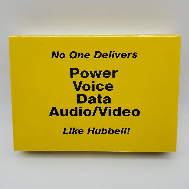 Hubbell 57473IV Raceway Surface Mount Ivory 500/750 3 Gang Shallow Receptacle 3