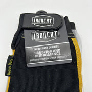 Ironcat 86350 Cowhide Leather Gloves Large Hvy Duty Mechanics Hook Loop 3 Pairs 2
