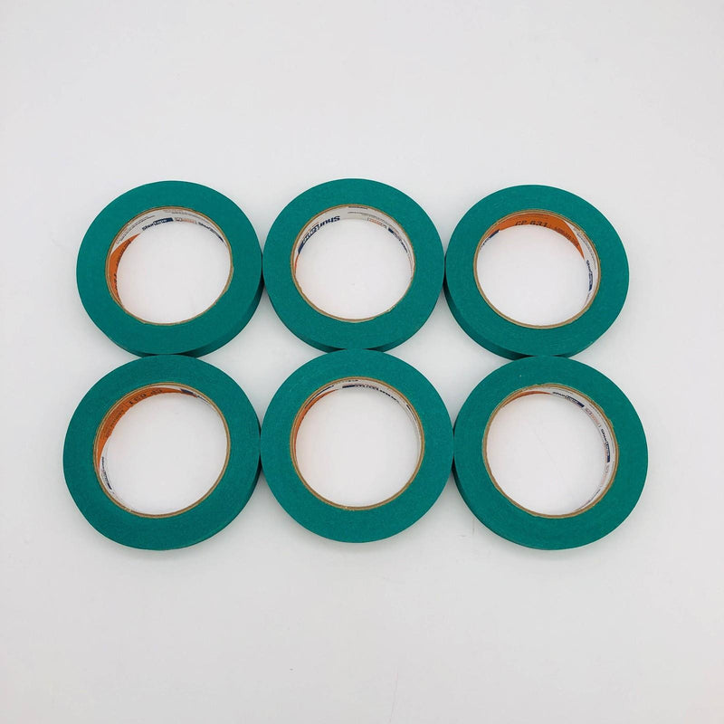 Shurtape CP 631 Green Masking Tape 18MM x 55M Colored General Purpose 6 Rolls 8