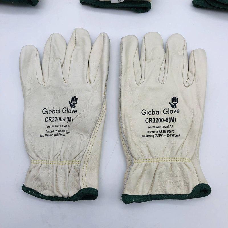 Global Glove CR3200 Drivers Work Gloves Size Medium Keystone Leather 6 Pairs 3