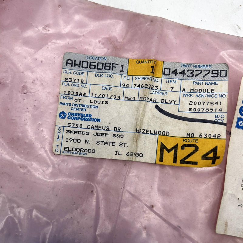 Mopar 4437790 Module Speed Sendor Sensor OEM New Old Stock NOS Open 2