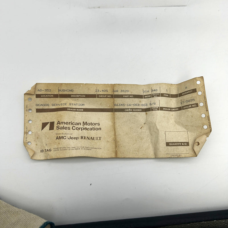 AMC Jeep 3683520 Steel Insert for Lift Door Latch OEM NOS Loose 2
