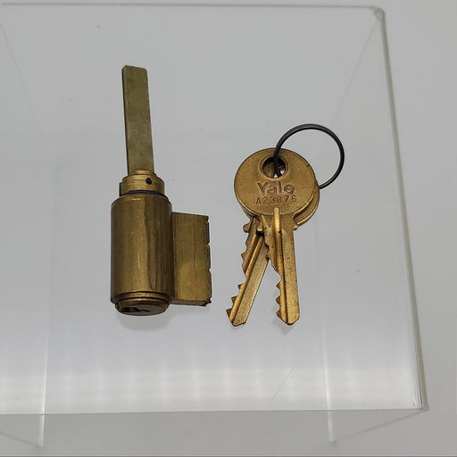 Yale 1802 Lock Cylinder Satin Brass PARA E1R Keyway 6 Pin Key in Knob 2