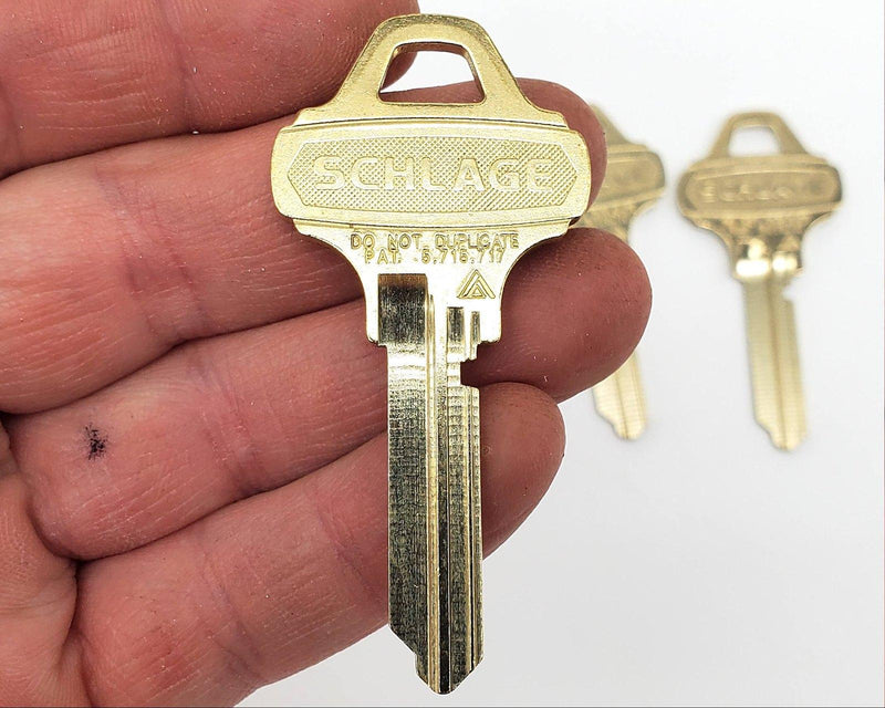 5x Schlage Everest 35-016 C200 Key Blanks Nickel Silver 6 Pin NOS 1