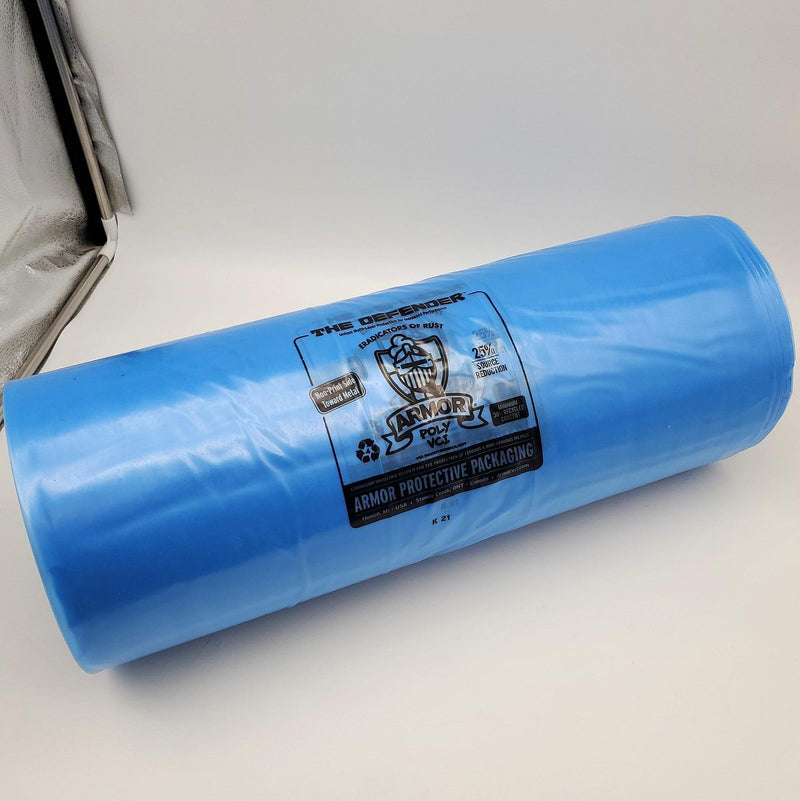 Armor Rust Prevention Bags 20" x 16" x 30" 4 Mil Blue Roll of 100 1