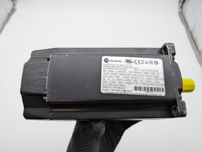Allen-Bradley MPM-B1153T-MJ72AA Rotary Servo Motor 115 Frame 460V 6000 RPM