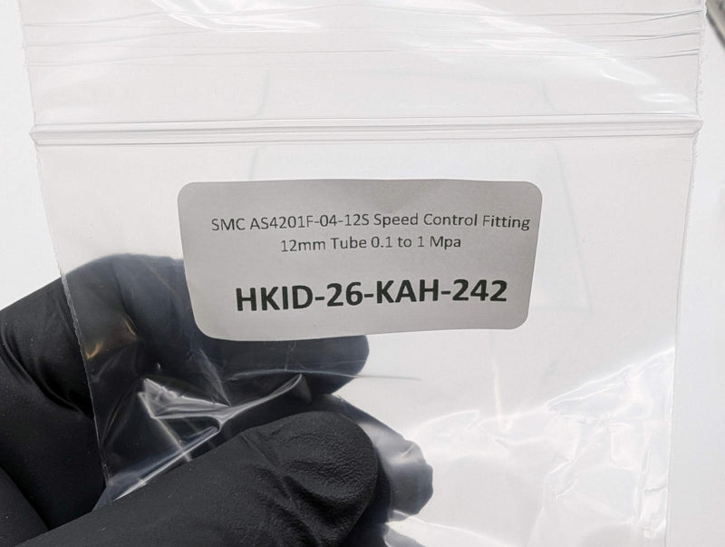 SMC AS4201F-04-12S Speed Control Fitting 12mm Tube 0.1 to 1 Mpa 5