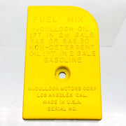 McCulloch 36011 Breaker Box Cover for Super 33 Chainsaw OEM New Old Stock NOS 1