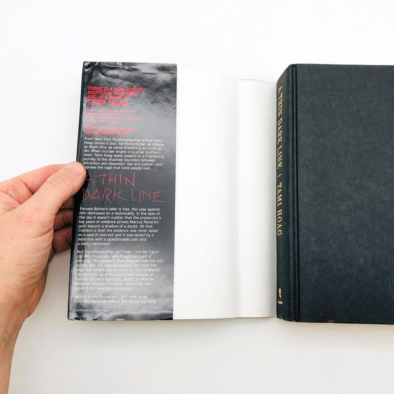 A Thin Dark Line Tami Hoag Hardcover 1997 Psychosexual Thriller Technicality 6