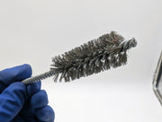 Weiler 7/8" Power Tube Brush Double Spiral 0.014" Wire Size SS 2-1/2" Len 3 PK 1