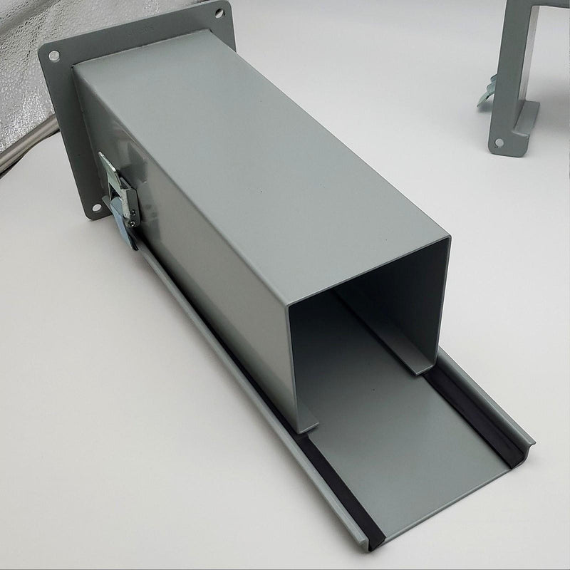 Hoffman F44LXL Wireway Section Cutoff Fitting Lay-in 4" x 4" x 9" to 15" Length 4