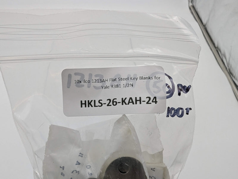 10x Ilco 1213AH Flat Steel Key Blanks for Yale R381 1/2N 3
