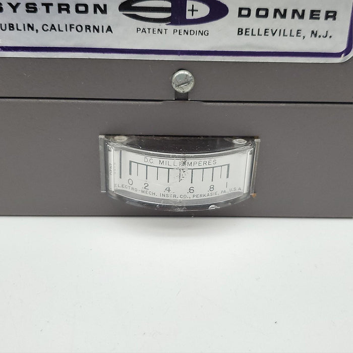 Systron Donner B-CA-1 Capacity Alarm 12 Input 0-1mA Meter 17"L x 5.5"W 1970s 7