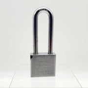 American 5260 Padlock 3-1/8" L x .375" D Shackle 2" Steel Body Rekeyable No Core 1
