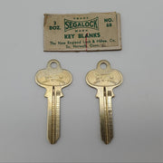 2x Segalock No 68 Key Blanks New England Lock & Hardware Nickel Silver USA Made 3