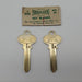 2x Segalock No 68 Key Blanks New England Lock & Hardware Nickel Silver USA Made 3