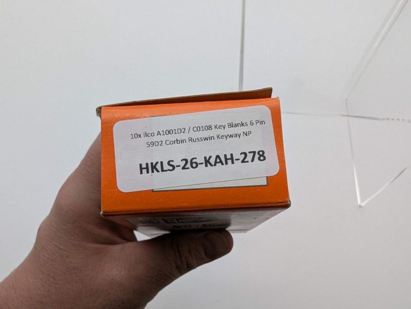 10x Ilco A1001D2 / C0108 Key Blanks 6 Pin 59D2 Corbin Russwin Keyway NP 3