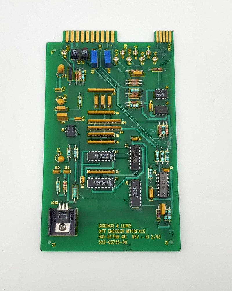 Giddings Lewis 502-03733-00 Diff Encoder Interface 501-04758-00 8000 Series CNC 1