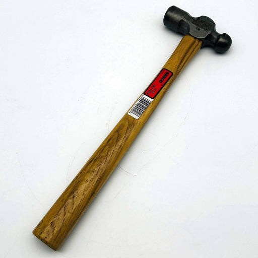 Barco 04412 Ball Peen Hammer 12oz 13in OAL Wood Handle Forged High Carbon Steel 1