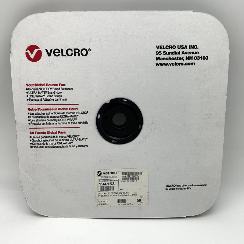 Velcro Brand 194153 Black Velcro Hook 88 1in X 50yd 330 Sew On 0199 1 Roll 7