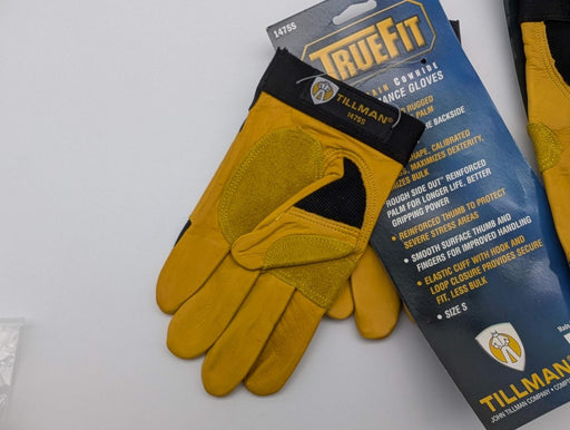 Tillman 1475 Mechanics Gloves Small Top Grain Cowhide Unlined 2 Pairs 2