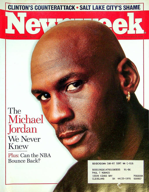 Newsweek Magazine January 25 1999 Michael Jordan NBA Basketball Clinton Trial 1