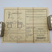 Rixson 5-313 Door Holder Overhead Concealed Satin Brass Friction Checkmate #5 9