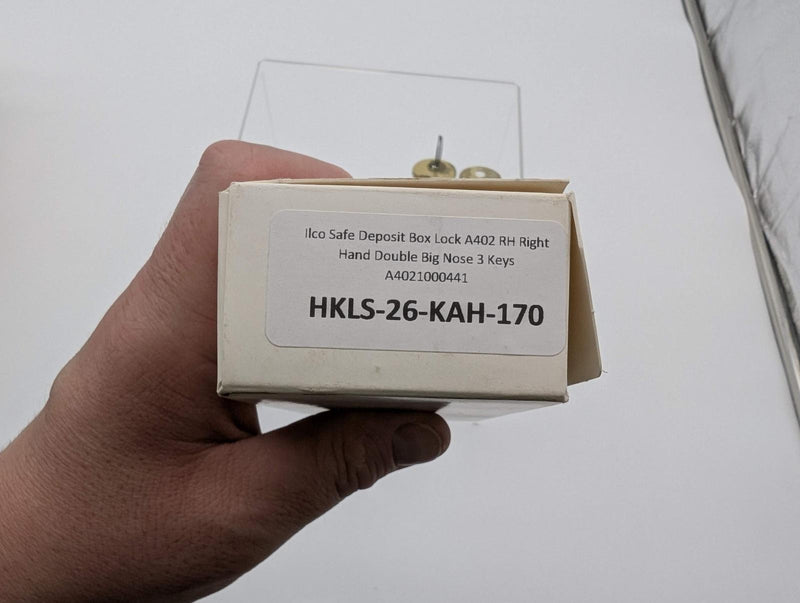 Ilco Safe Deposit Box Lock A402 RH Right Hand Double Big Nose 3 Keys A4021000441 8