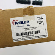 7x Weiler 10155 Nylox End Brush Abrasive 1" .022/320 Grit SC EBA-22 2