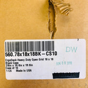 Wearwell 560.78X18X18BK-CS10 Ergodeck Heavy Duty Open Grid 18 x 18 Black 10/Case 2