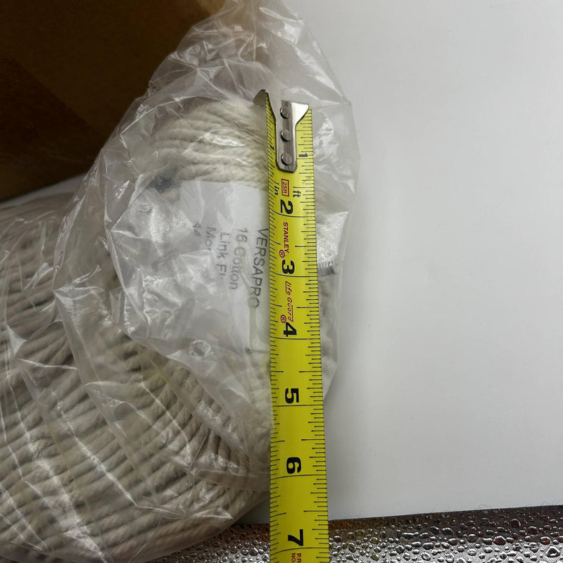 Cotton Lie Flat Mop Head 1/4" Threaded Bolt 16oz Versapro 4408-11969 12pk/Case 8