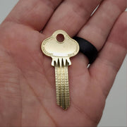 2x Lockwood 1006 Key Blanks Gold Tone OEM USA Made Fitchburg Mass. 2