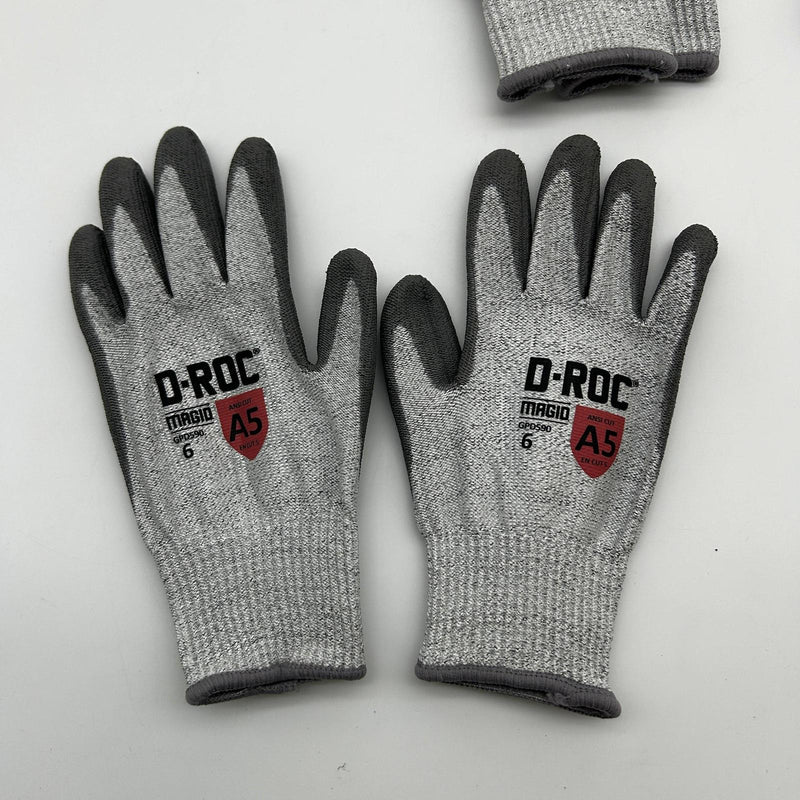 Magid D-Roc GPD590 Chemical and Cut Resistant Glove Size 6 XS Poly Palm 6 Pairs 2