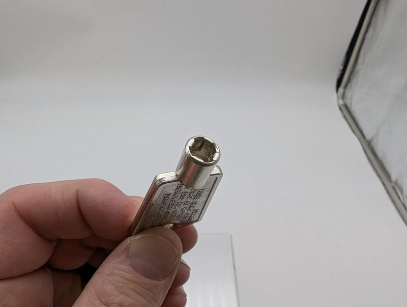 2x National D8590 Freezer Lock Key Wrenches Cross Pattern Nickel Plated 3