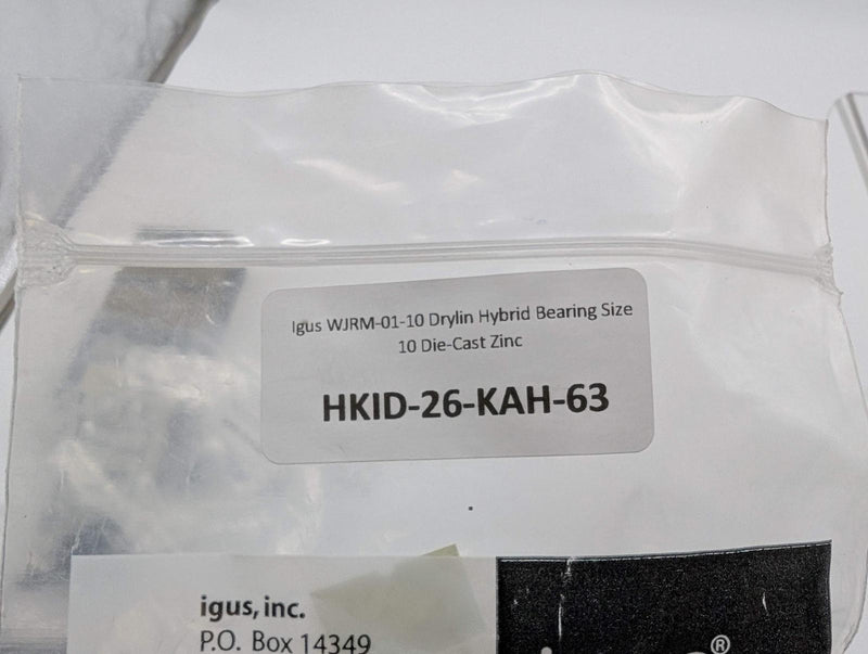 Igus WJRM-01-10 Drylin Hybrid Bearing Size 10 Die-Cast Zinc 5