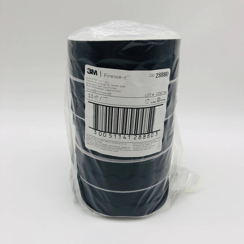 3M 28880 Finesse It Buffing Pad Grey Foam 5-1/4 Auto Body Car Detail Pack of 10 7
