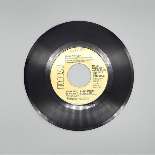 John Denver Farewell Andromeda Welcome To My Morning Single Record 1973 PROMO 2
