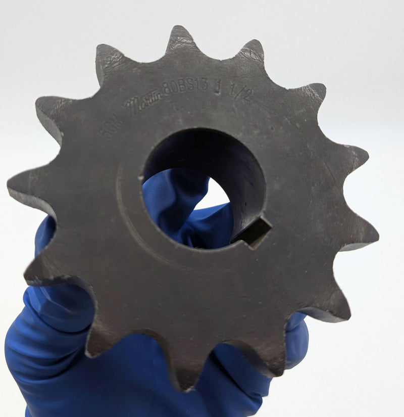 Martin 80BS13 1 1/2 Roller Chain Sprocket 1-1/2" Bore 13 Teeth 1" Pitch 1