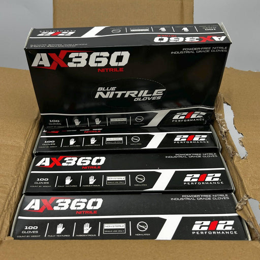212 Performance NTG-03-011 Disposable Glove XL 5mil Blue Nitrile PF 10BX/Case 1