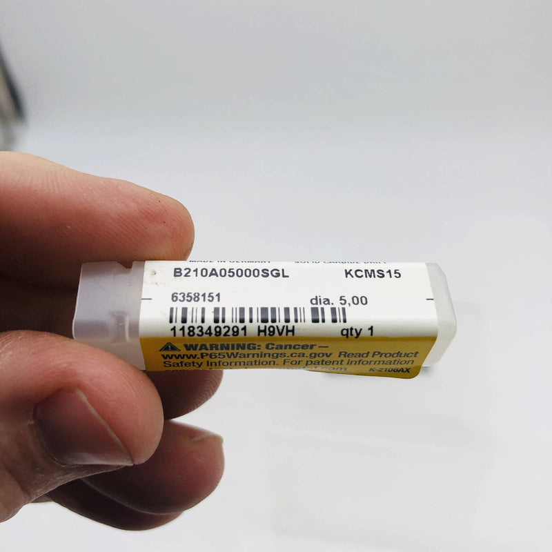 Kennametal 6358151 Carbide Drill Bit Coolant 3XD .1969 KCMS15 Grade Solid 2